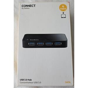 Belkin 4-Port USB 3.0 HUB New Mac / PC 4 Port Sync HUB